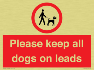 Please keep all dogs on leads